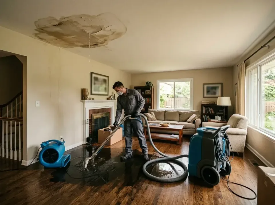 attic-pipe-burst-ceiling-drip-008 — frequently asked questions, Water Damage Restoration & Carpet Care in Round Lake Park, IL